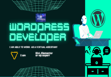 I will be the virtual assistant for your WordPress website