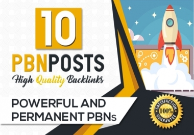 10 PBN High Quality Backlinks - Permanent PBNs