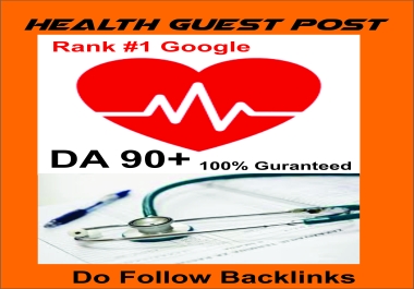 Health Guest Post on a high da blog