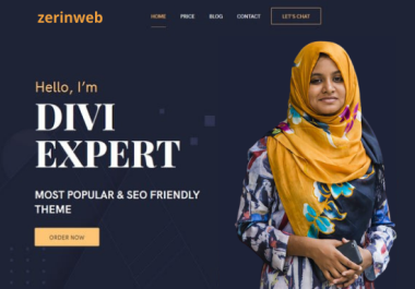 I will create your attractive morden website with divi theme