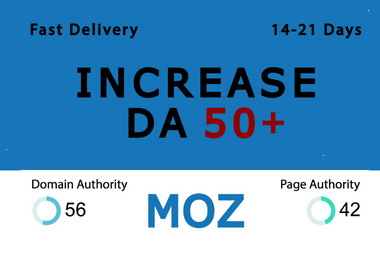 I will increase moz DA domain authority with high Quality backlink