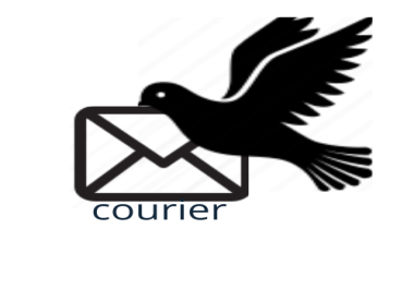 courier logo,  courier logo for mail message
