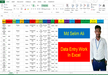 I will do perfect data entry,  web research,  email lists address