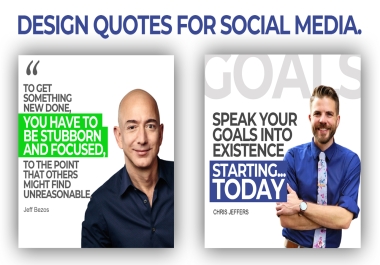I will design quotes for Social media