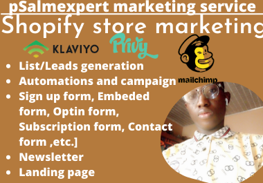 I will set up email automation,  email flow, newsletter for your shopify store using klaviyo and privy