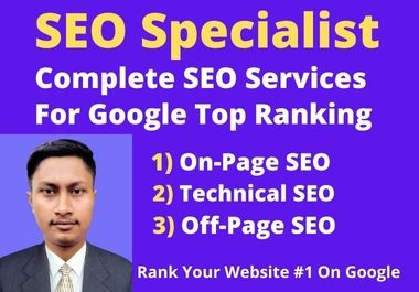 I will rank your website on Google 1st Page with complete SEO Service.