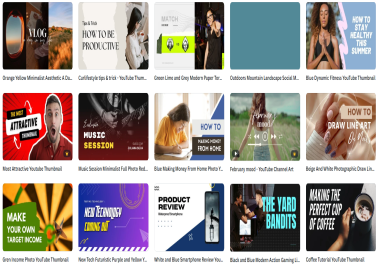 I will design you Professional Thumbnails for your you