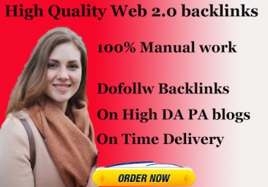 build 100web 2.0 high quality backlinks manually