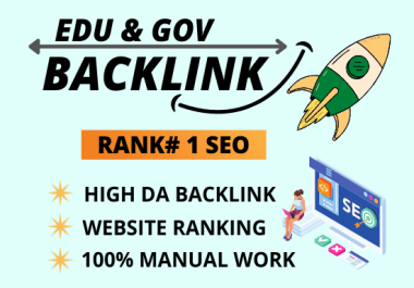 I Will do Edu and gov SEO backlinks of high authority