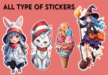 I will create any cute sticker you desire