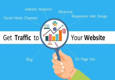100000 organic website traffic, web visitors using target keywords