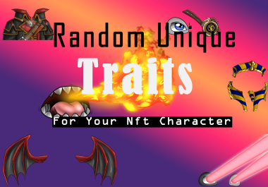 i will design 50 traits for your base character