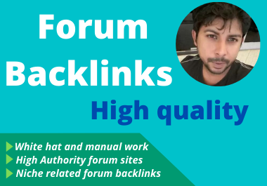 I Create manually 60 high quality forum posting backlink