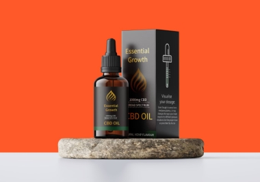 I will design cbd or hemp product packaging box and label