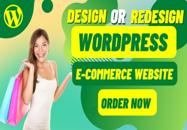 Build ecommerce website online store on wordpress by woocommerce.