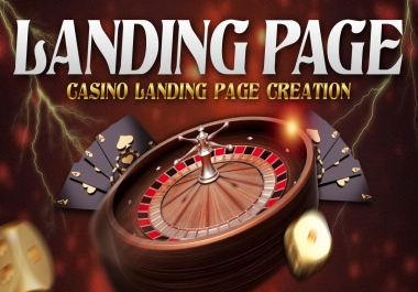 Black Friday Offer Casino Landing Pages Well Designed/Attractive Pages Convert Potential Custom