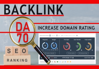 500 increase domain rating ahrefs domain authority DR 70 with dofollow backlinks