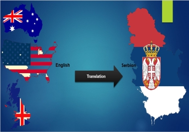 I will translate from english into a serbian