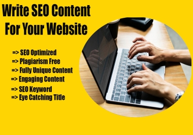 write SEO content for your website