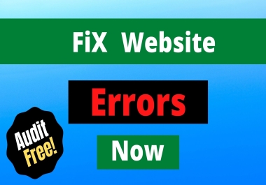On Page SEO With Fixing Website Errors and Website Audit
