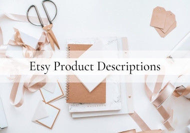 Write 10 amazing product descriptions for Etsy