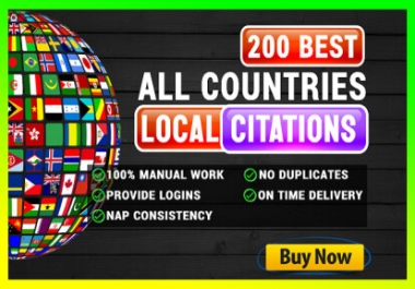 50 All country local citations and directory submission