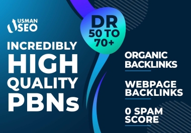 Get 8 INCREDIBLY homepage Dr50 to 70+ highly Domain boost your websites ranking