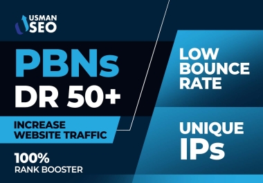 I Will Creat 15 PBN DR50 PLUS Homepage improve Rank Your Website With High Quality Unique backlinks