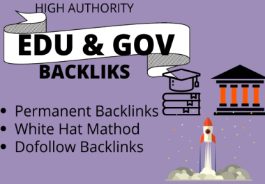 I will Build 30 High Quality Dofollow Edu and Gov Backlinks On High Authority sites