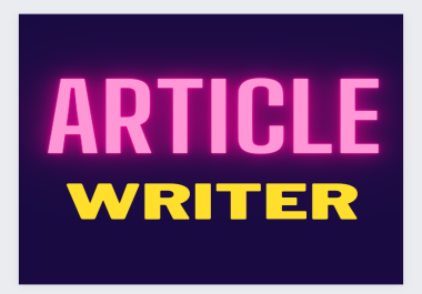 Unique and SEO-friendly article writing for improved online visibility