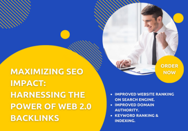 Affordable and High quality 150 Web 2.0 dofollow SEO backlinks.