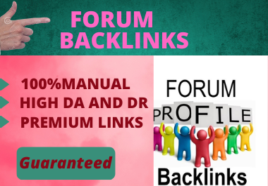 I will provide80 Forum backlinks relevant content on high da pa sites low spam unique link