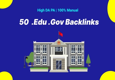 50 EDU GOV Backlinks High DA Marvellous Rank Booster - Manual Backlinks