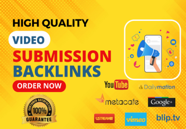 I will do video submission backlinks on top 75 video sharing sites