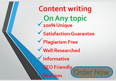 I Will Deliver 1500 Words SEO Friendly 100 Percent Unique Blogs or Contents