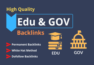 I will create a package of high-quality backlinks including Edu and gov links