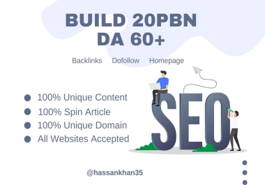 Build 20 PBN DA60+ CASINO PBN Backlink homepage
