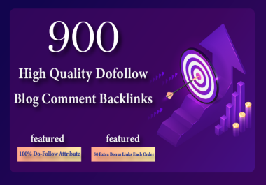 I will Create 900 Manually Dofollow COMMENTS SEO Backlinks High Quality