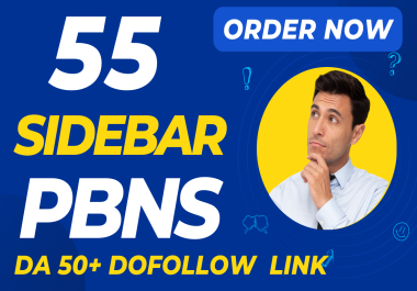 Boost Your website-Get 55 Sidebar Links DA 50+ Dofollow Link