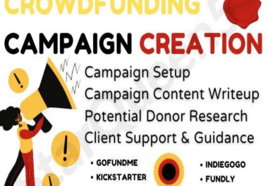 I will create a successful crowdfunding campaign