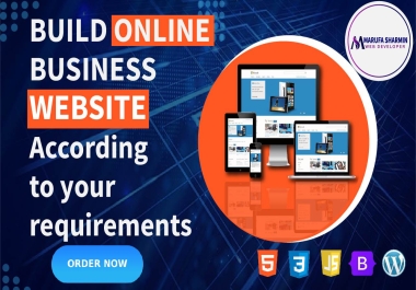 I will build online business website