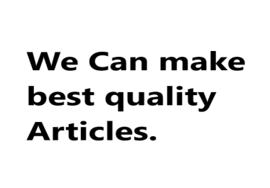 We can write good quality and unique content in a short period of time