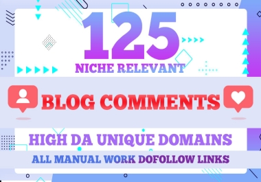 powerful boost your ranking with 125 niche related blog comments seo backlinks