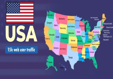 10,000 users REAL to your website from USA