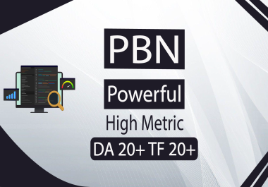 Create Manual PBN Powerful Backlinks On Homepage DA 20+TF20 plus