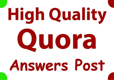 Promote Website With 20 High Quality Quora Backlink