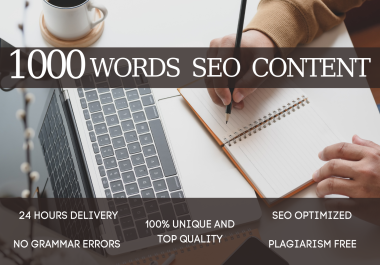 I will write for you a unique and professional SEO Optimized Content and blog post of 1000 words Wit