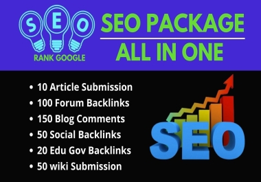 All In One Backlinks Package 380 High Authority Dofollow SEO Backlinks