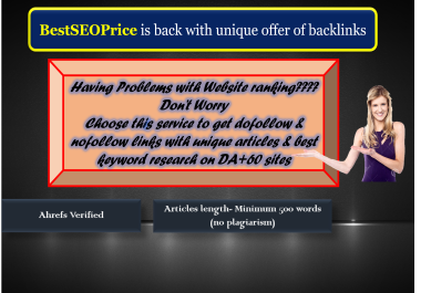 Discounted Offer of 15 Guests Post on DA+50 Sites