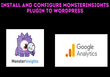Install and configure monsterinsights plugin to wordpress